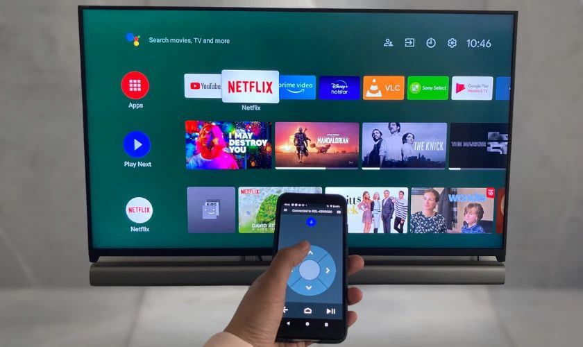 Mở tivi Samsung bằng cổng hồng ngoại tr&ecirc;n điện thoại