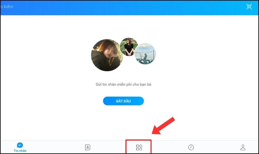 Tìm biểu tượng 4 ô vuông nhỏ và nhấp vào đó