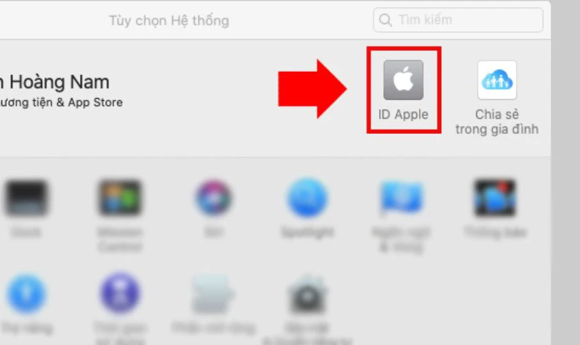 Mở C&agrave;i đặt tr&ecirc;n MacBook để mua dung lượng