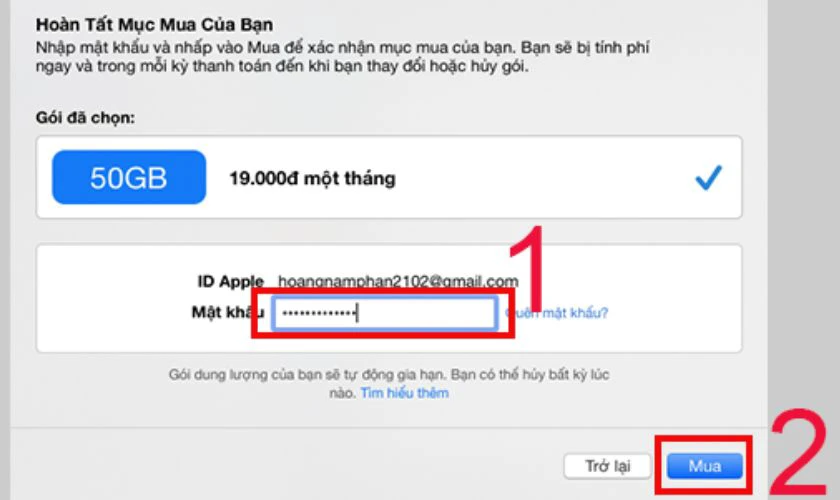 Nhập mật khẩu ID Apple tr&ecirc;n iPhone