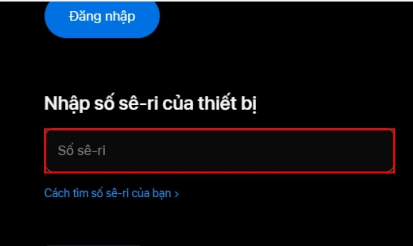 Dán Số sê-ri của máy và kiểm tra thông tin chi tiết về sản phẩm