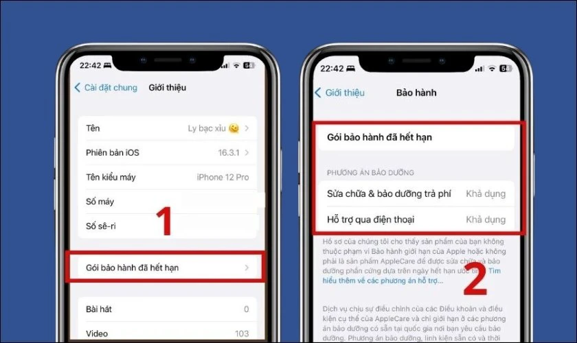 Gói bảo hành đã hết hạn