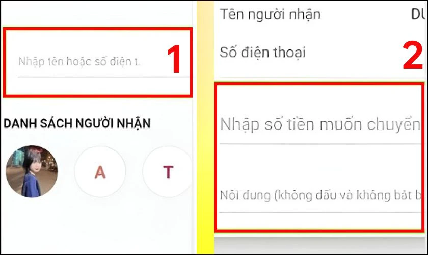 Cách nạp tiền vào Viettel Money qua tài khoản Viettel Money khác