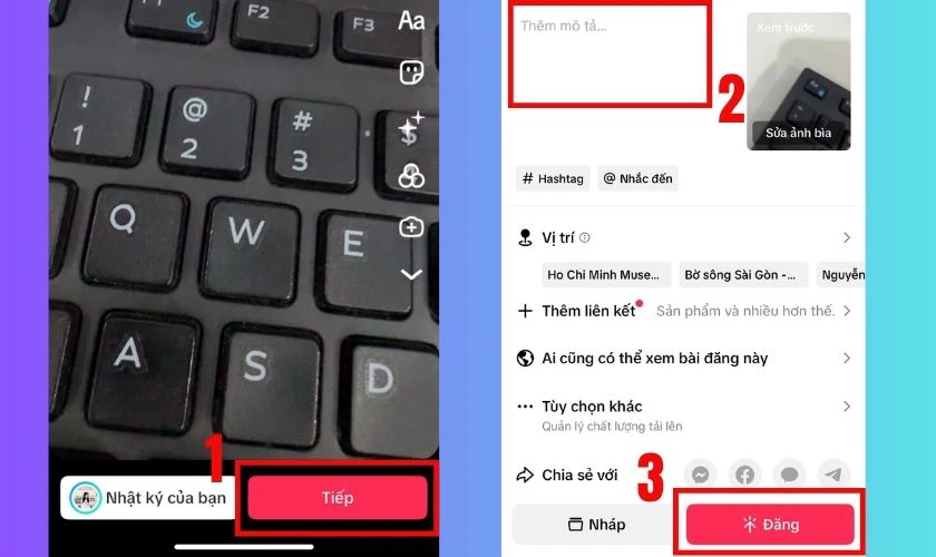 C&aacute;ch quay TikTok tr&ecirc;n điện thoại - Đăng video