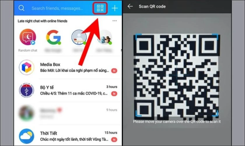 C&aacute;ch qu&eacute;t m&atilde; vạch bằng ứng dụng Zalo đơn giản