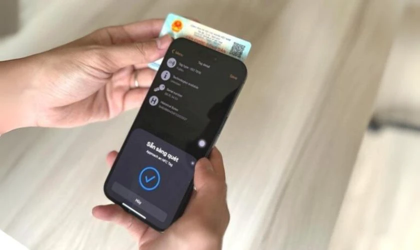 Cách quét NFC CCCD trên iPhone 8 trở xuống