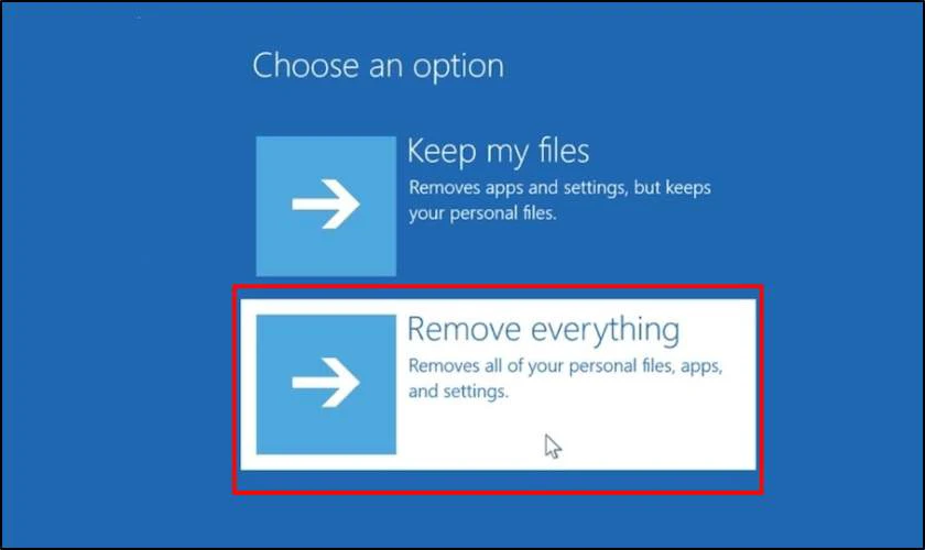Cách reset máy tính bằng Recovery khi restart máy tính dễ dàng