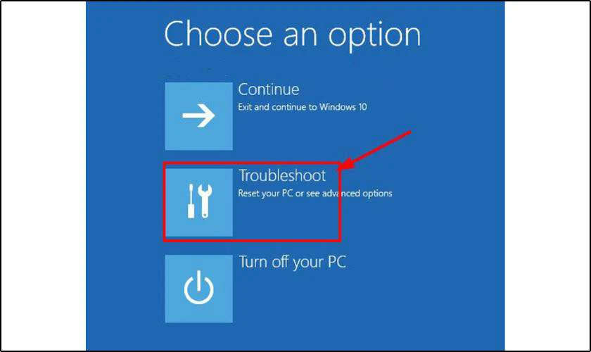 Cách reset máy tính Win 10 từ Boot