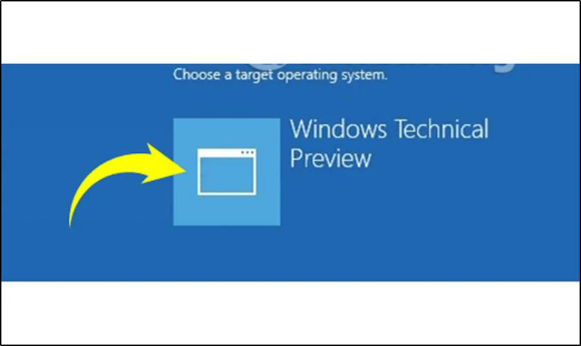 Chọn phiên bản Windows 10 đang sử dụng để tiếp tục quá trình reset