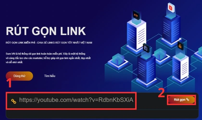 Hướng dẫn r&uacute;t gọn link tr&ecirc;n Sum.vn