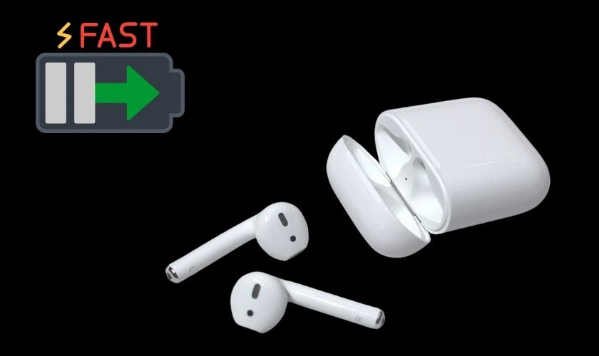 Sử dụng tai nghe t&iacute;ch hợp sạc nhanh để r&uacute;t ngắn thời gian chờ đợi
