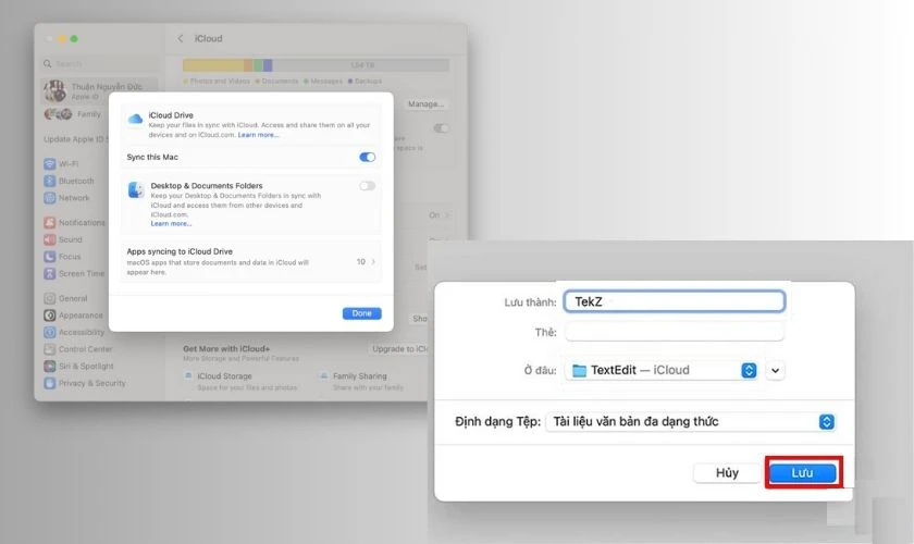 C&aacute;ch share dữ liệu giữa 2 m&aacute;y t&iacute;nh MacBook qua iCloud