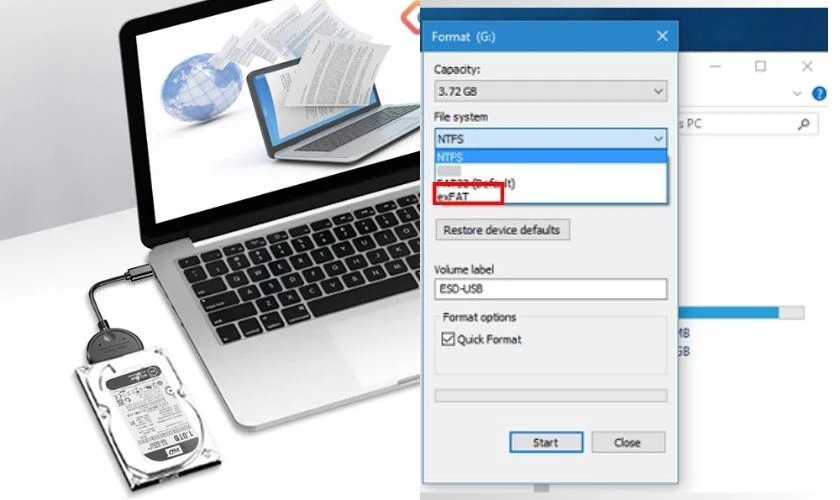 C&aacute;ch share dữ liệu giữa 2 m&aacute;y t&iacute;nh Windows v&agrave; MacBook bằng ổ đĩa USB