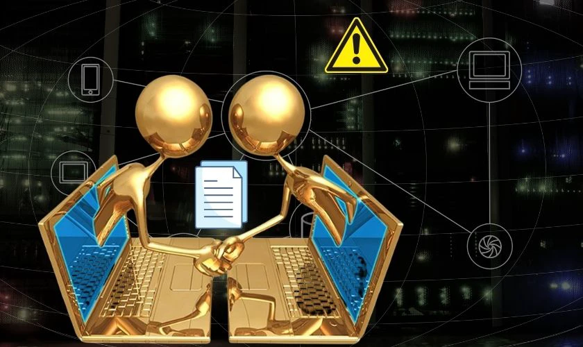 Lưu &yacute; trong c&aacute;ch chia sẻ dữ liệu giữa 2 m&aacute;y t&iacute;nh