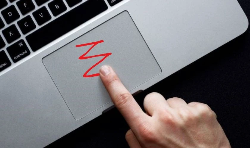 Vẽ h&igrave;nh bất kỳ l&ecirc;n touchpad để sử dụng chuột cảm ứng tr&ecirc;n laptop