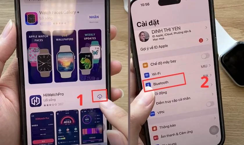 C&aacute;ch kết nối đồng hồ HiWatch 8 với điện thoại để sử dụng