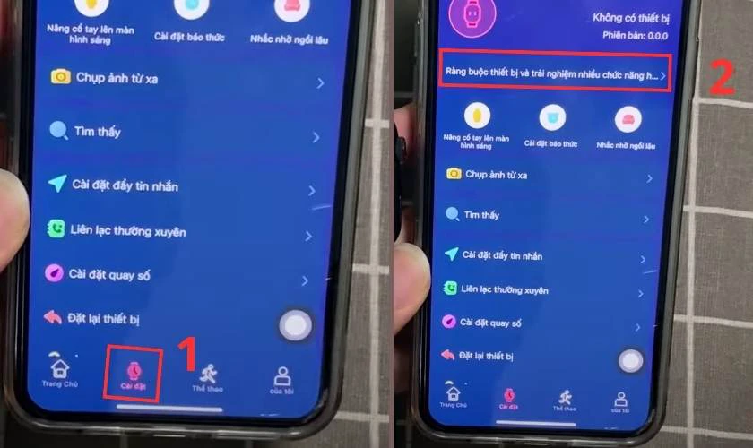 C&aacute;c bước thực hiện c&aacute;ch kết nối đồng hồ HiWatch 8 với điện thoại để sử dụng