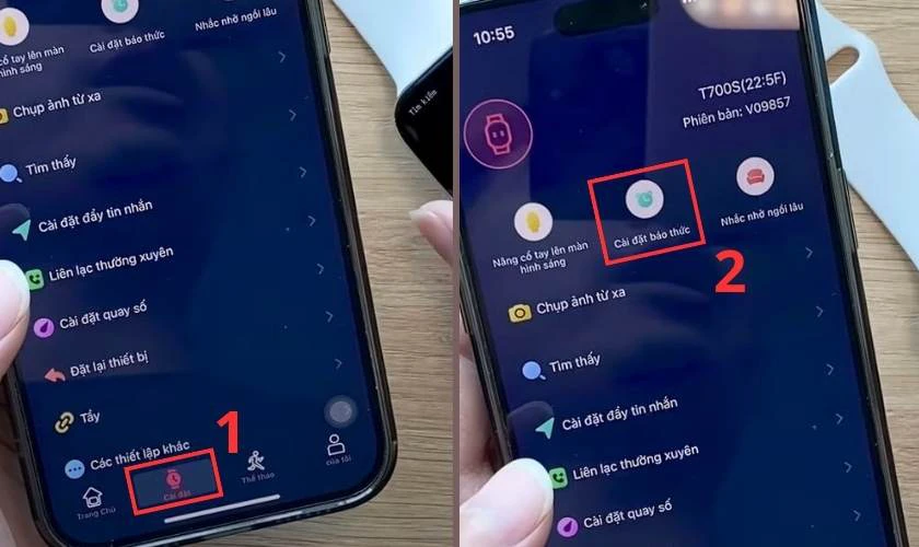 C&aacute;ch c&agrave;i đặt b&aacute;o thức để sử dụng đồng hồ th&ocirc;ng minh HiWatch 8