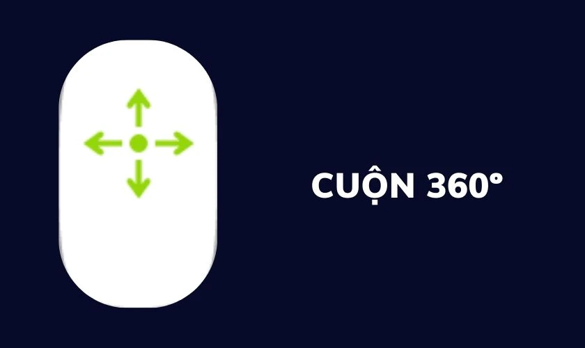 Lướt ng&oacute;n tay dọc theo bề mặt để cuộn hoặc di chuyển theo bất kỳ hướng n&agrave;o