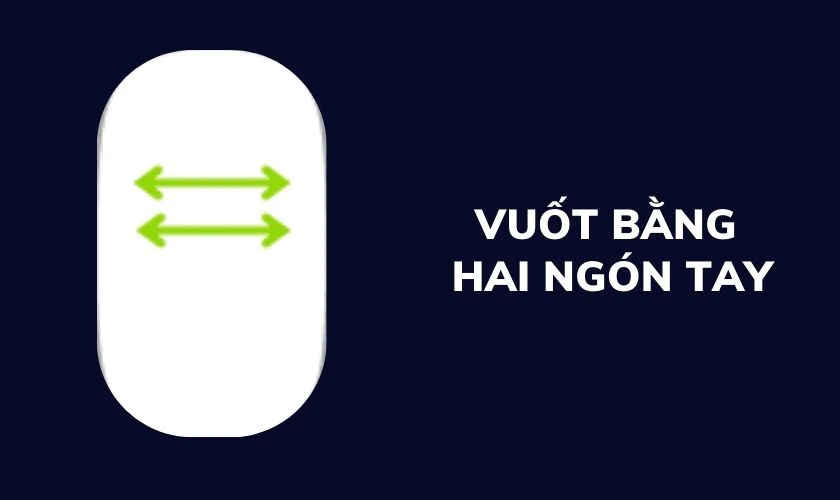 Vuốt sang tr&aacute;i hoặc phải để di chuyển c&aacute;c trang, ảnh, v.v