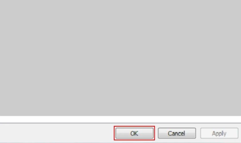 Chọn n&uacute;t OK ở cuối cửa sổ để bật Mouse Keys