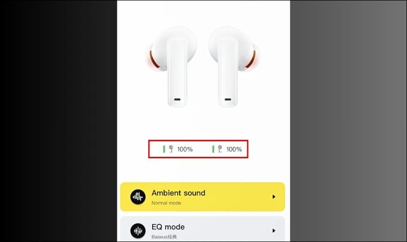 C&aacute;ch kiểm tra lượng PIN sử dụng tr&ecirc;n tai nghe Bluetooth Baseus WM01