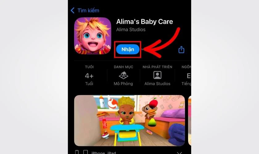 Cách tải Alima’s Baby trên iOS miễn phí