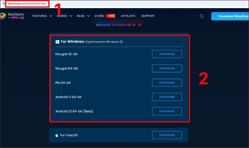Cách tải Bluestacks 5 trên máy tính Windows