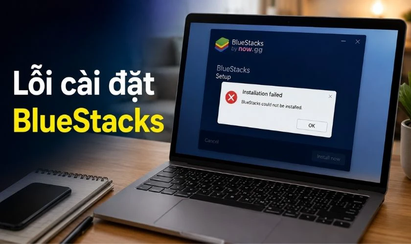 BlueStacks không cài đặt được