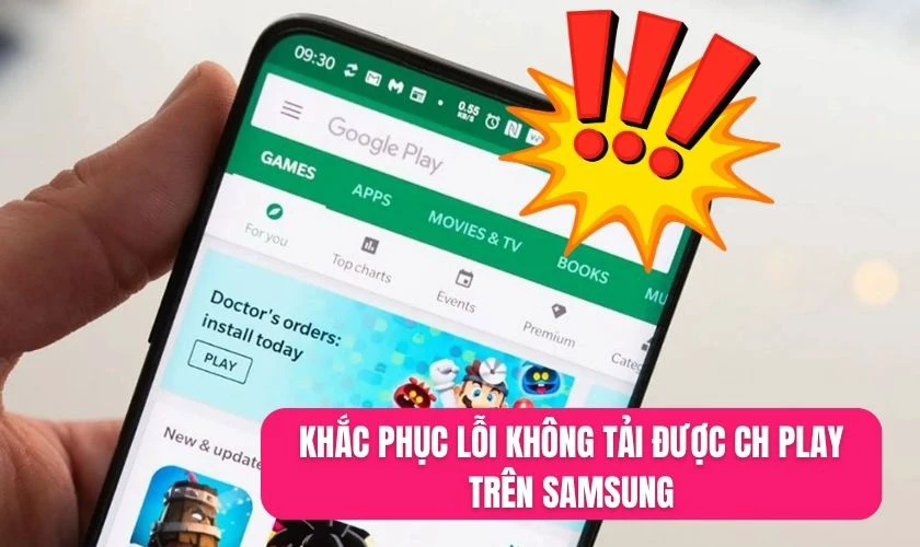 Lỗi không tải hoặc sử dụng được CH Play