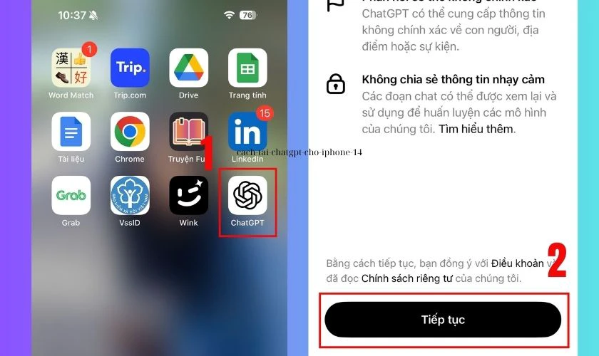 C&aacute;ch đăng k&yacute; t&agrave;i khoản ChatGPT cho iPhone