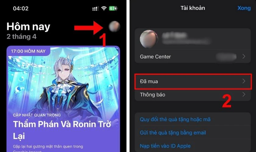 C&aacute;ch tải lại ứng dụng đ&atilde; x&oacute;a tr&ecirc;n iPhone