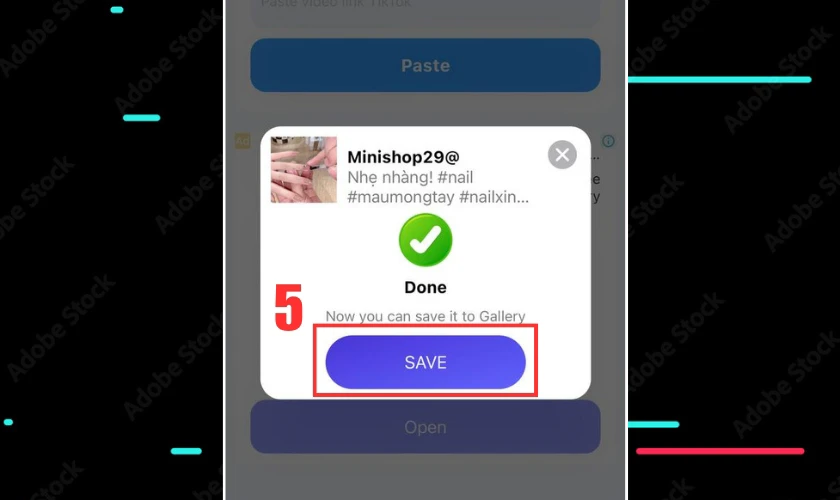 Lưu lại video TikTok không dính logo lại trên máy