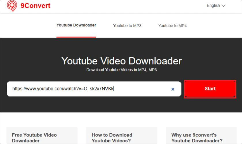 C&aacute;ch tải video tr&ecirc;n YouTube về m&aacute;y t&iacute;nh bằng 9convert.com