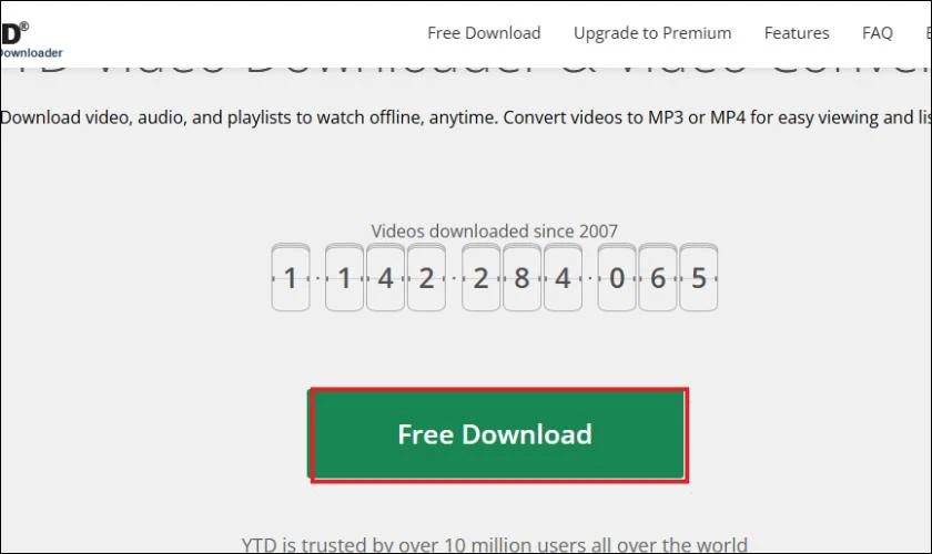 C&aacute;ch tải video tr&ecirc;n YouTube về m&aacute;y t&iacute;nh bằng YTD Video Downloader