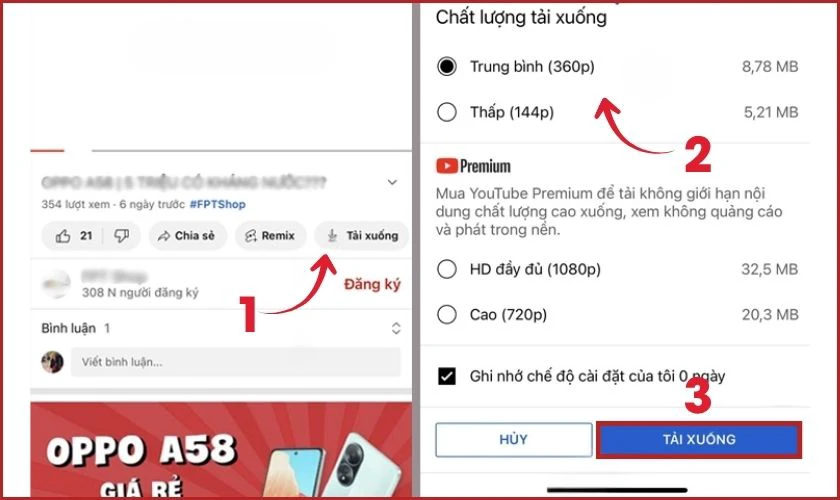 Cách tải video từ YouTube bằng tính năng trực tiếp trên YouTube