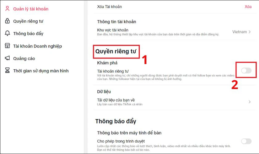 C&ocirc;ng khai t&agrave;i khoản để mọi người t&igrave;m thấy bạn tr&ecirc;n TikTok dễ d&agrave;ng hơn