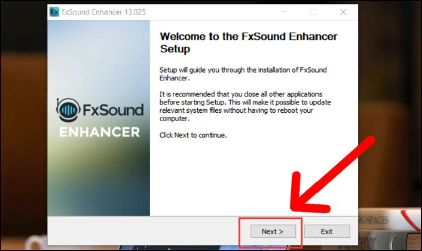 Cài đặt công cụ DFX Audio Enhancer