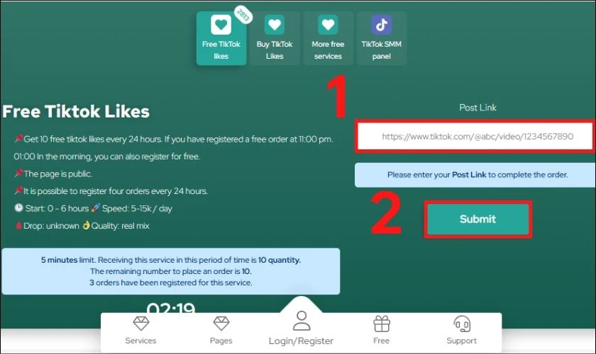 Hướng dẫn c&aacute;ch tăng tăng tim TikTok miễn ph&iacute; với Followeran