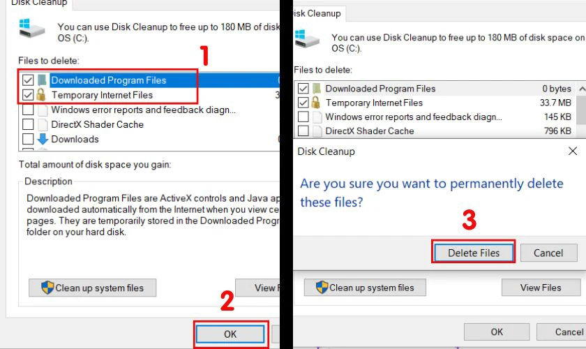 Dọn dẹp ổ đĩa cứng của m&aacute;y, l&agrave;m nhẹ Win 7, 10, 11
