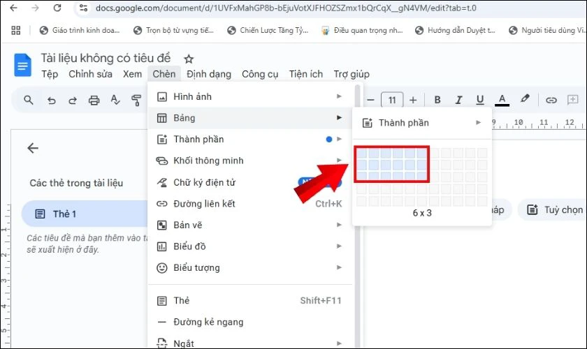 C&aacute;ch tạo bảng trong Google Docs đơn giản hiệu quả