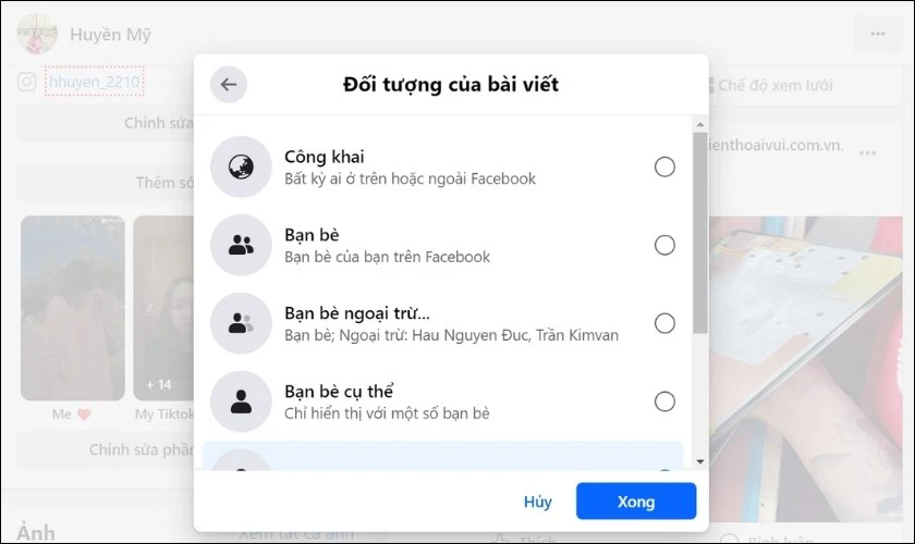 C&oacute; thể chọn đối tượng xem địa điểm check-in tr&ecirc;n Facebook kh&ocirc;ng?