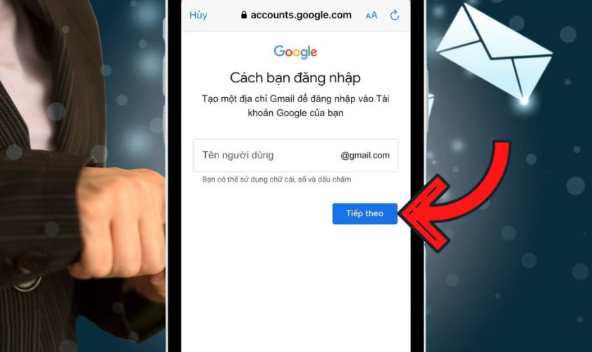 Chọn một địa chỉ Email được gợi ý