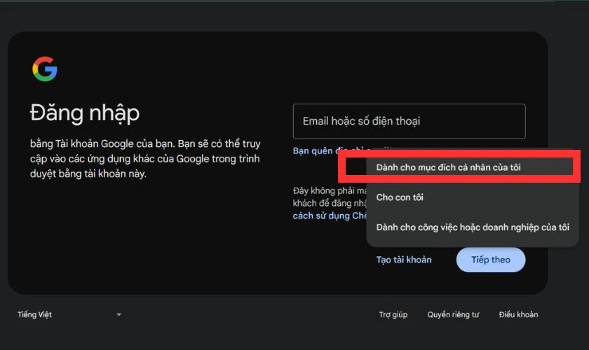Cách tạo Email mới trên máy tính