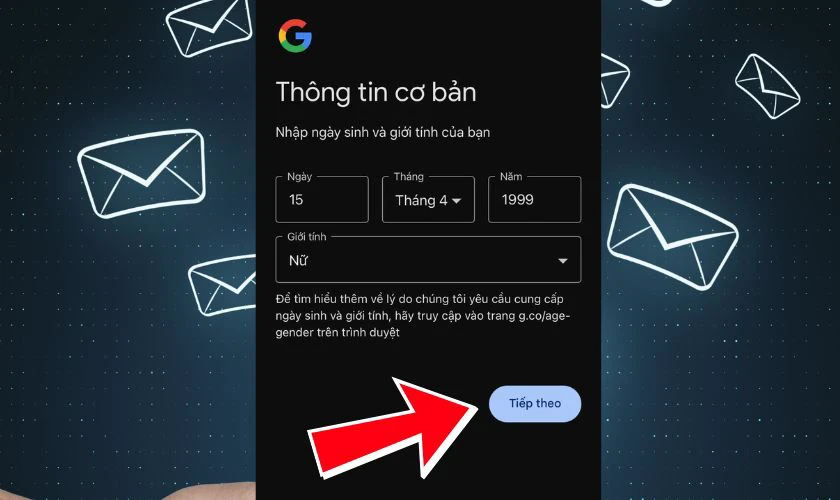 Cách tạo Email mới không cần số điện thoại thành công