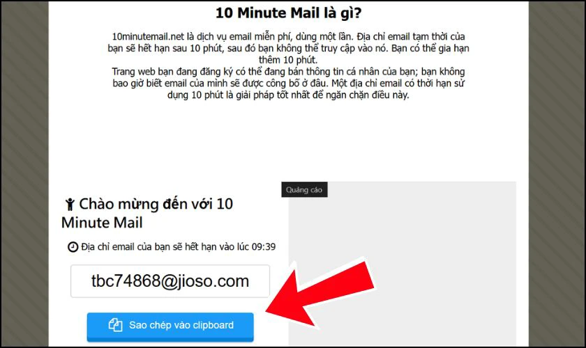 Có cách tạo Email mới để sử dụng tạm thời không?