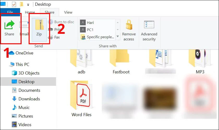 Cách tạo file bằng tuỳ chọn Explorer