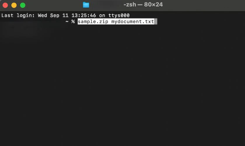 Cách tạo file ZIP bằng Mac Terminal