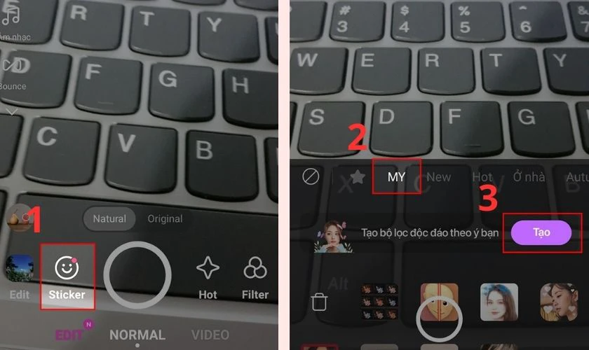 Tạo filter tr&ecirc;n TikTok bằng c&aacute;ch sử dụng app B612