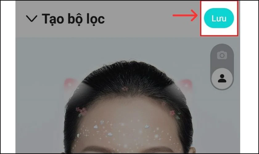 Nhấn Lưu v&agrave; n&oacute; sẽ lưu trong thư viện ảnh